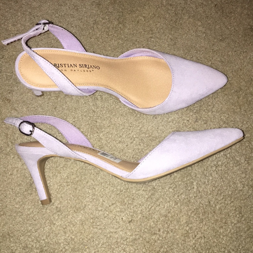 Lavender purple heels